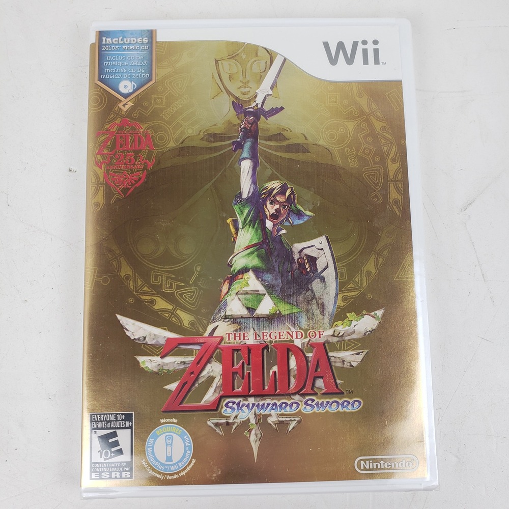 Nintendo Wii The Legend of Zelda Skyward Sword 25th Anniversary Music CD Sealed
